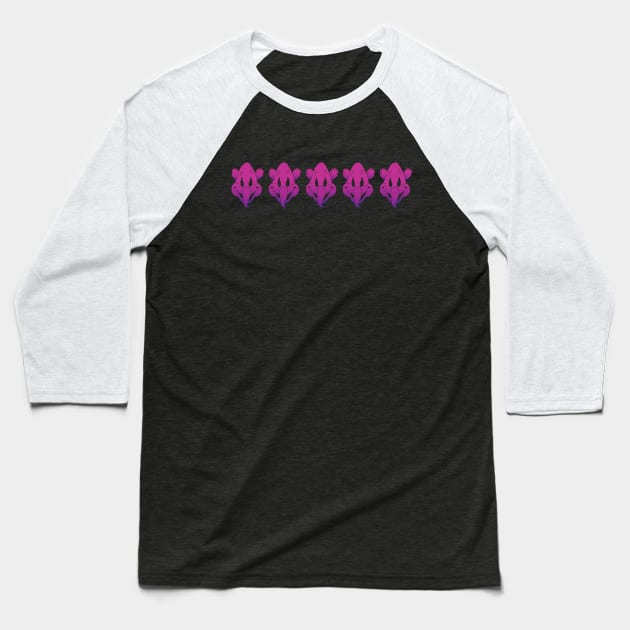 Pink Elephants Baseball T-Shirt by Heyday Threads